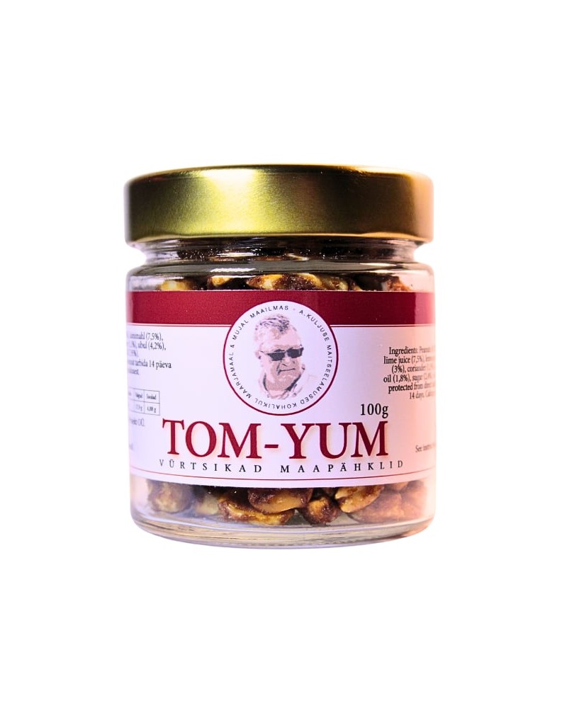 Tom-Yum vürtsikad maapähklid 100g purk Tom-Yum vürtsikad maapähklid 100g purk