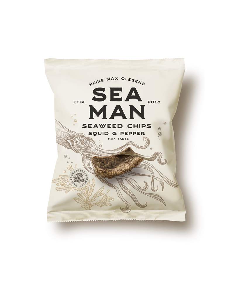Vetikakrõpsud Squid & Black Pepper 75g